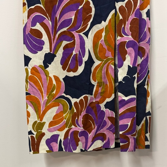 Sézane Giovanna dress in Paradise print and linen Floral Halter Maxi Dress 38 - Picture 4 of 9